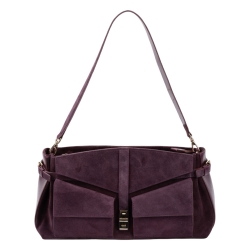 Сумка женская замшевая Enzo Nori EN1115-1107 сливовая
