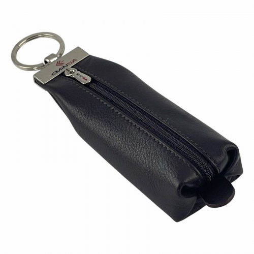 Ключница кожаная Eminsa 1588 12-3 темно-коричневая