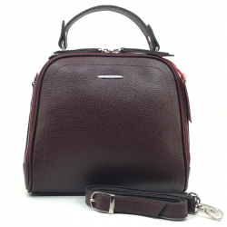 Сумка жіноча шкіряна Eminsa 40168 бордова