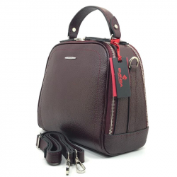 Сумка жіноча шкіряна Eminsa 40168 бордова