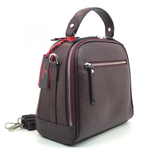 Сумка жіноча шкіряна Eminsa 40168 бордова