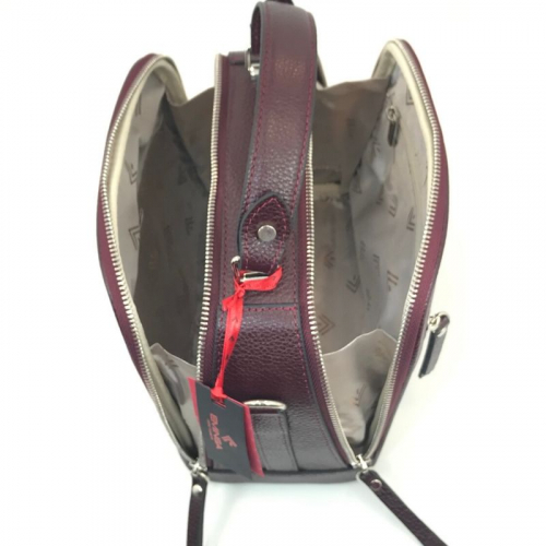 Сумка жіноча шкіряна Eminsa 40168 бордова