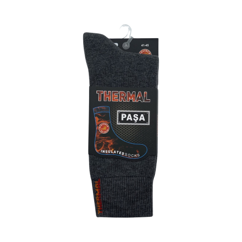 Шкарпетки чоловічі Pasa Thermal 090 високі сірі Size 41-45