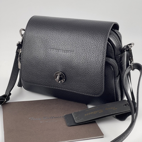 Сумка жіноча шкіряна Tony Bellucci 0619-281 чорна