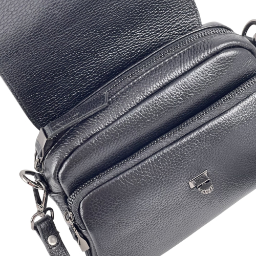 Сумка жіноча шкіряна Tony Bellucci 0619-281 чорна