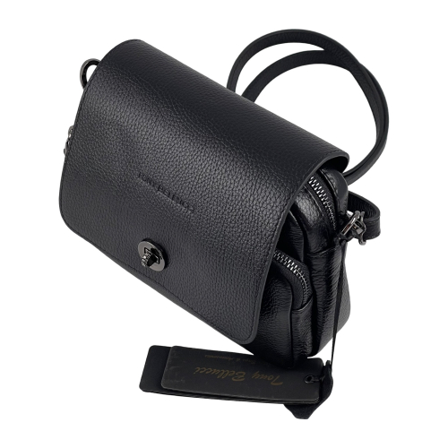 Сумка жіноча шкіряна Tony Bellucci 0619-281 чорна