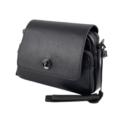 Сумка жіноча шкіряна Tony Bellucci 0619-281 чорна