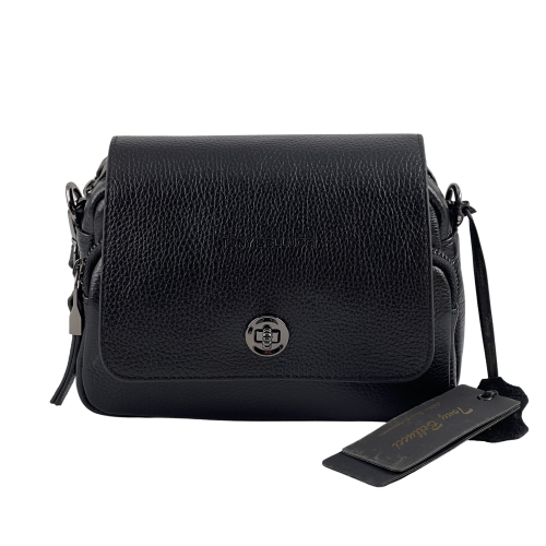 Сумка жіноча шкіряна Tony Bellucci 0619-281 чорна