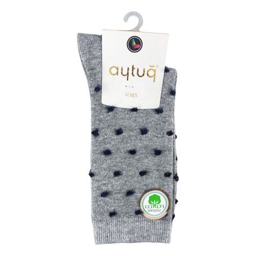 Шкарпетки жіночі Aytug Cotton 41071 високі сірі Size 36-40