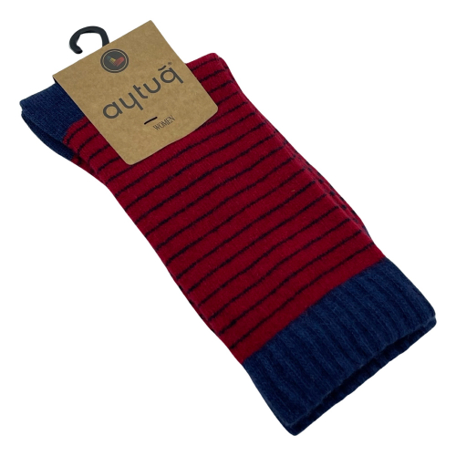Шкарпетки жіночі Aytug 45023 Lambswool високі червоні Size 36-40