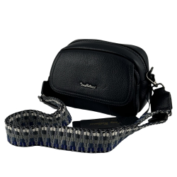 Сумка жіноча шкіряна Tony Bellucci 0617-281 чорна