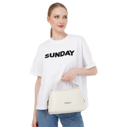 Сумка жіноча шкіряна Tony Bellucci 0228-201 молочна