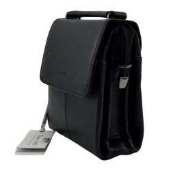 Сумка чоловіча шкіряна Karya 0268-45 чорна