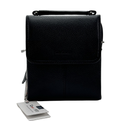 Сумка чоловіча шкіряна Karya 0268-45 чорна