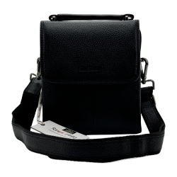 Сумка чоловіча шкіряна Karya 0268-45 чорна