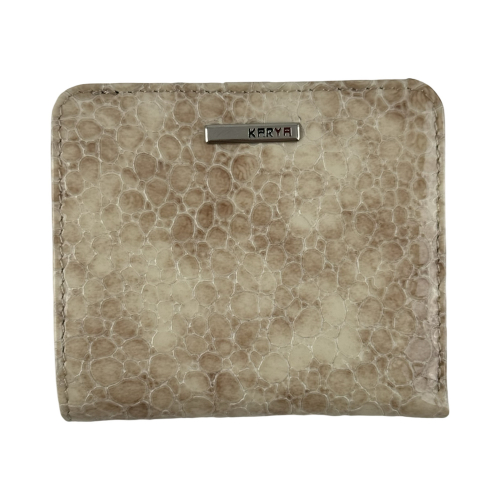 Кошелек женский кожаный лакированный Karya 1208-571 экрю