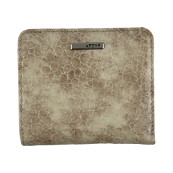 Кошелек женский кожаный лакированный Karya 1208-571 экрю