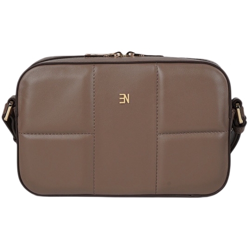 Сумка кросс-боди женская кожаная Enzo Nori EN1051-259 бежевая