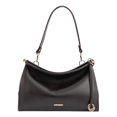 Сумка жіноча шкіряна Enzo Nori EN1122-253 темно-коричнева