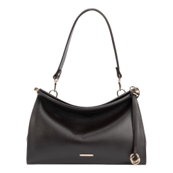 Сумка жіноча шкіряна Enzo Nori EN1122-253 темно-коричнева