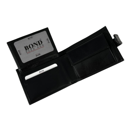 Гаманець чоловічий шкіряний Bond Non 523-1 чорний