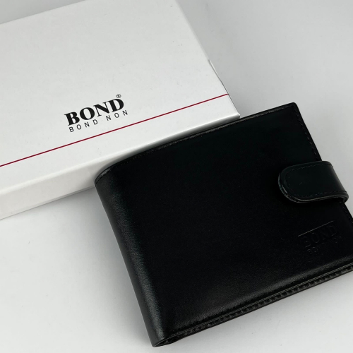 Гаманець чоловічий шкіряний Bond Non 523-1 чорний