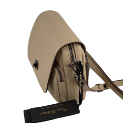 Сумка жіноча шкіряна Tony Bellucci 0619-201-1 світло бежева