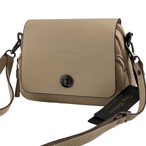 Сумка жіноча шкіряна Tony Bellucci 0619-201-1 світло бежева