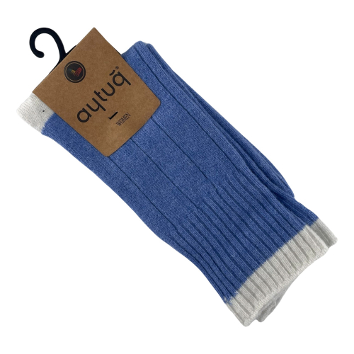 Шкарпетки жіночі Aytug 45024 Lambswool високі блакитні Size 36-40