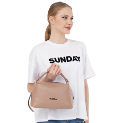 Сумка жіноча шкіряна Tony Bellucci 0228-205 пудрова