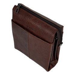 Сумка мужская кожаная Karya 0266-07 коричневая