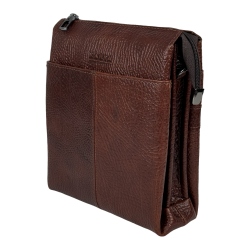 Сумка мужская кожаная Karya 0266-07 коричневая