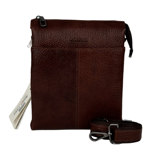 Сумка мужская кожаная Karya 0266-07 коричневая