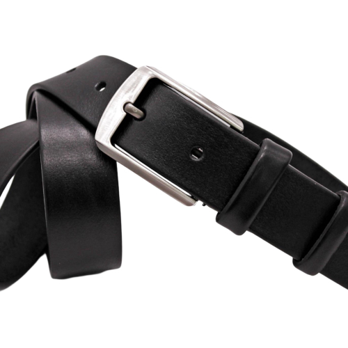 Ремінь чоловічий шкіряний Кремінь 01.35.00.219 чорний 120 см