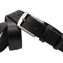 Ремінь чоловічий шкіряний Кремінь 01.35.00.219 чорний 120 см