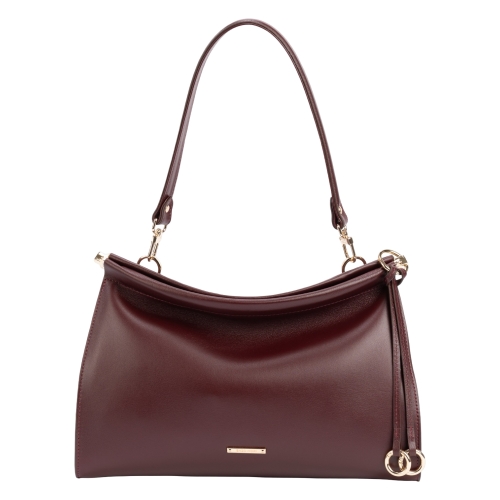 Сумка жіноча шкіряна Enzo Nori EN1122-261 марсала