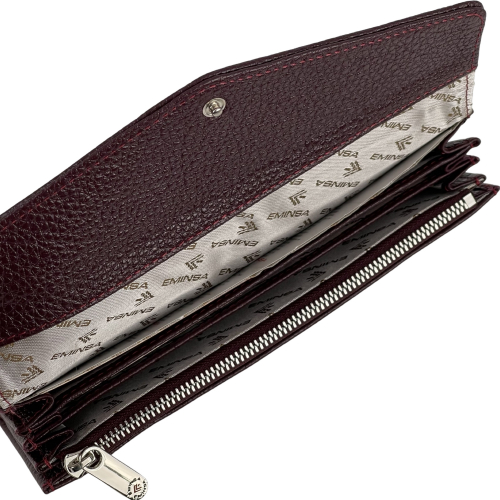 Гаманець жіночий шкіряний Eminsa 2184 18-6 бордовий