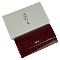 Гаманець жіночий шкіряний лакований Karya 1071-08 червоний