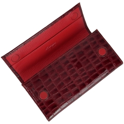Гаманець жіночий шкіряний лакований Karya 1071-08 червоний