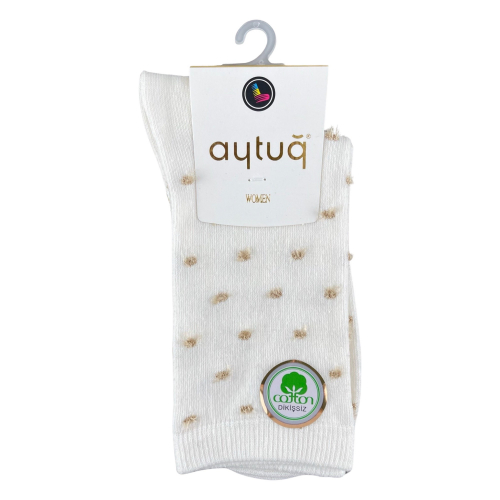 Шкарпетки жіночі Aytug Cotton 41071 високі молочні Size 36-40