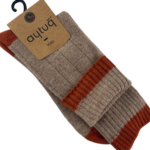 Шкарпетки жіночі Aytug 45024 Lambswool високі коричневі Size 36-40