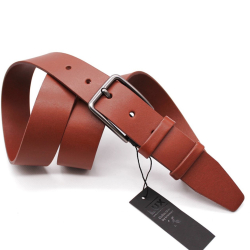 Ремень мужской кожаный Кремень 01407704 125 см Флоренция коричневый