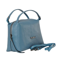 Сумка жіноча шкіряна Tony Bellucci 0228-215 блакитна