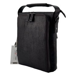 Сумка чоловіча шкіряна Karya 0908-04 темно-коричнева