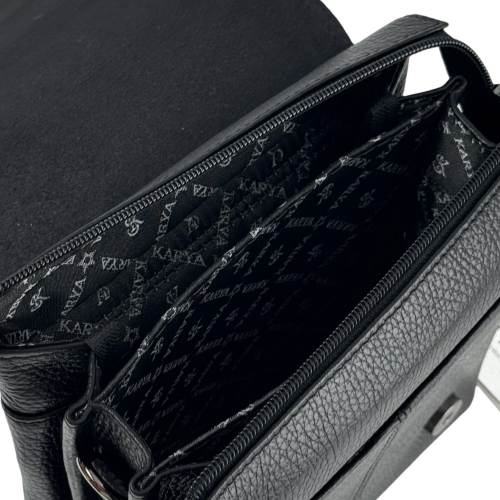 Сумка мужская кожаная Karya 0262-45 черная