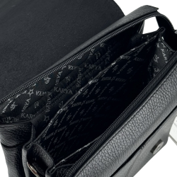 Сумка мужская кожаная Karya 0262-45 черная