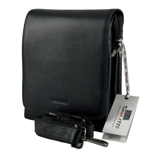 Сумка мужская кожаная Karya 0262-45 черная