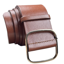 Ремінь жіночий шкіряний Кремінь 05.60.63.18 флоренція 110 см (золотиста пряжка)