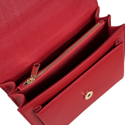 Сумка кросс-боди женская кожаная Enzo Nori EN1029-251 красная