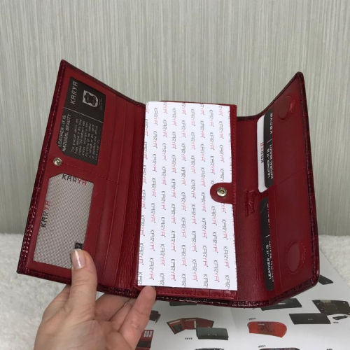 Кошелек женский кожаный лакированный Karya 1146